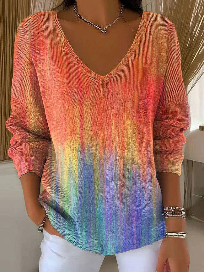 Zephyra™ - ELEGANT SWEATER WITH V-NECK DESIGN