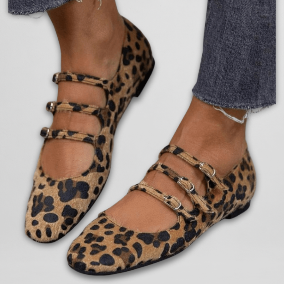 Anna™ - ELEGANT BALLET FLATS WITH ANIMAL PRINT DESIGN