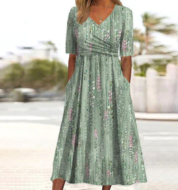 Izara™ - ELEGANT FLORAL SUMMER DRESS