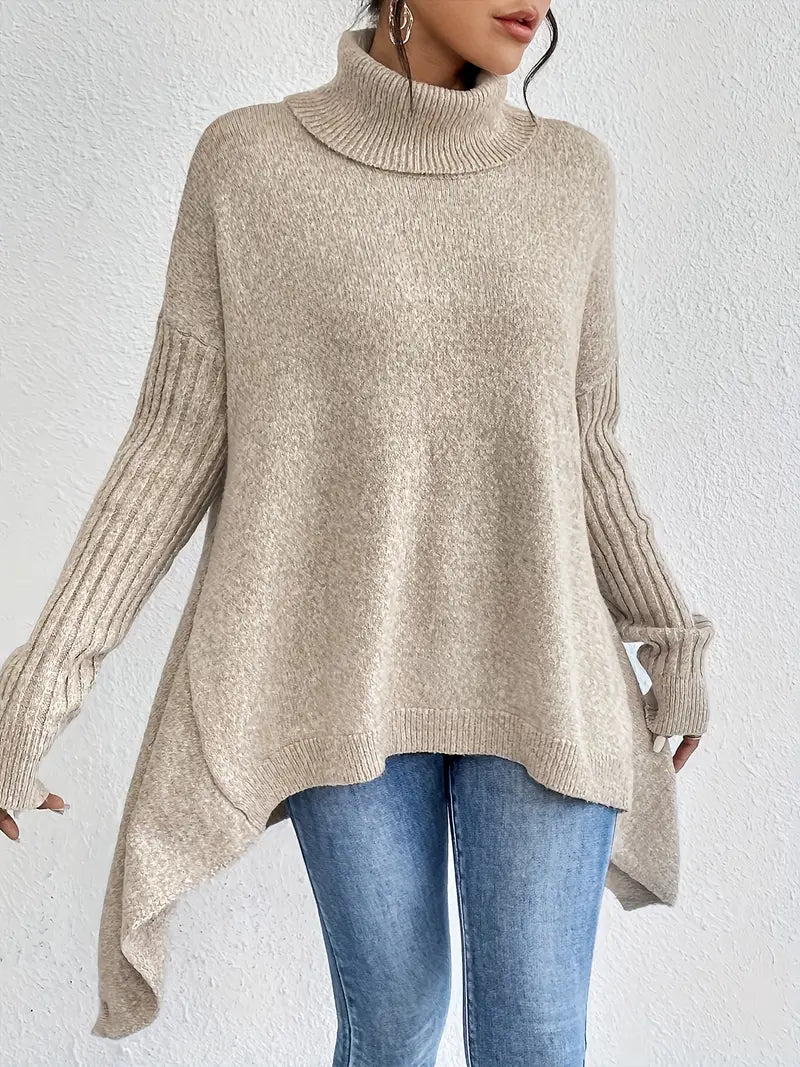 Fallon™ - COZY LONG SLEEVE SWEATER WITH HIGH COLLAR