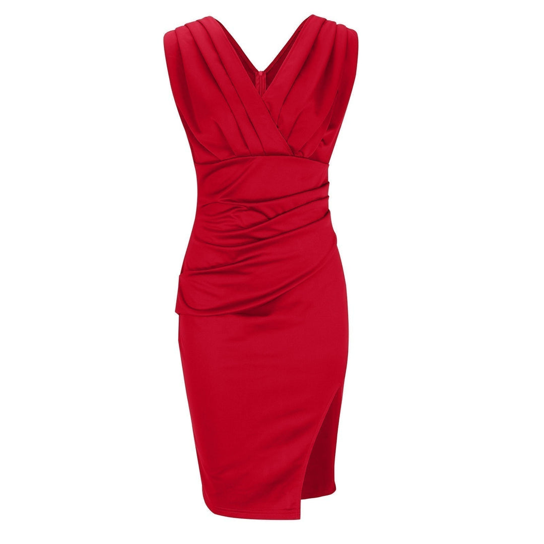 Kiona Dress™ - ELEGANT FIT WITH V-SHAPED NECKLINE AND SLIT