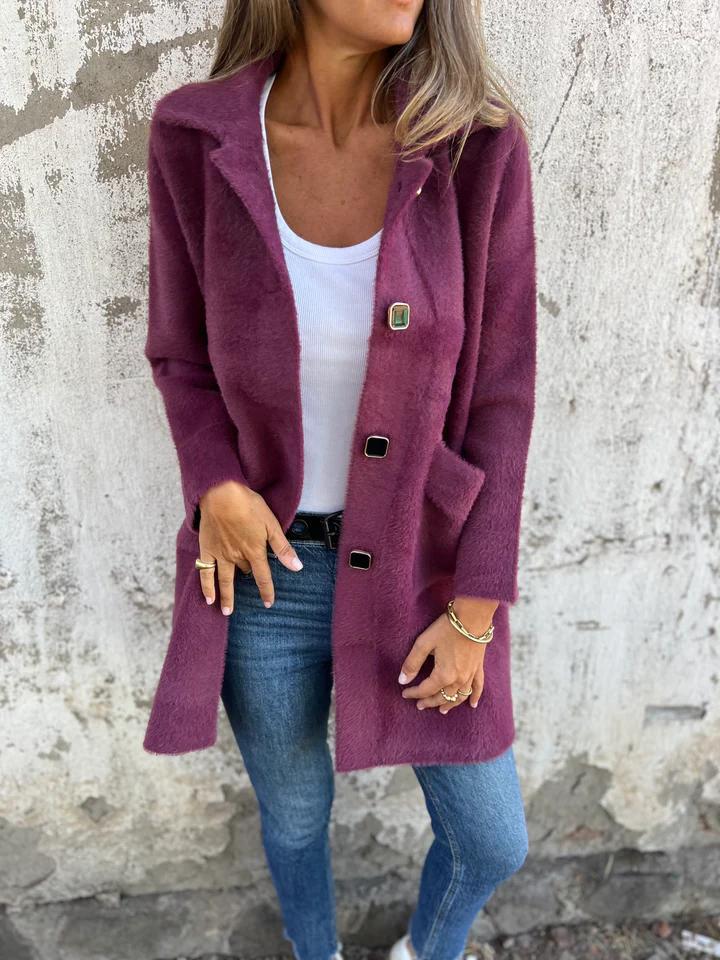 Ember™ - STYLISH SINGLE-BREASTED COAT WITH LAPELS