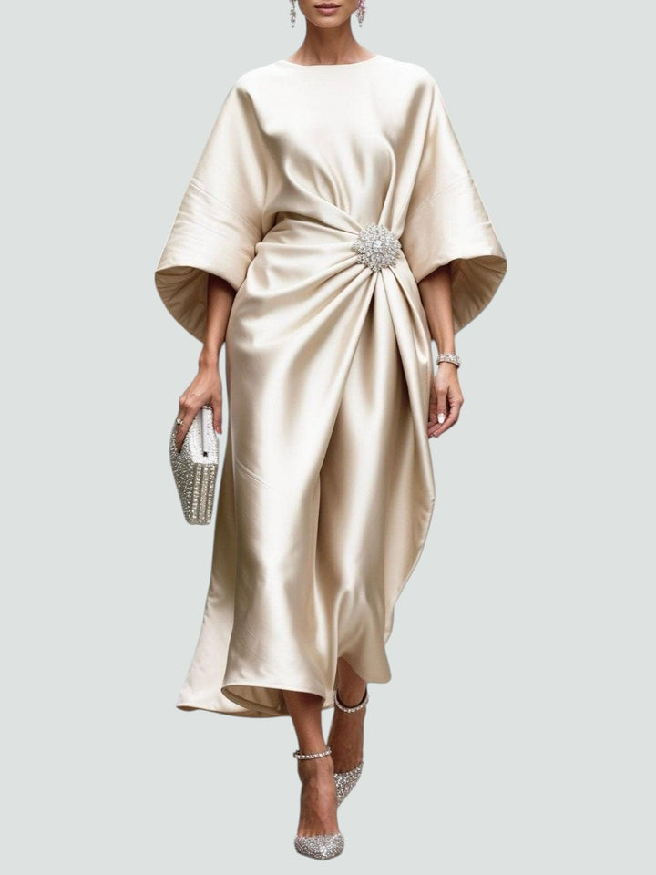 Maya™ - ELEGANT LONG DRESS WITH SATIN FINISH
