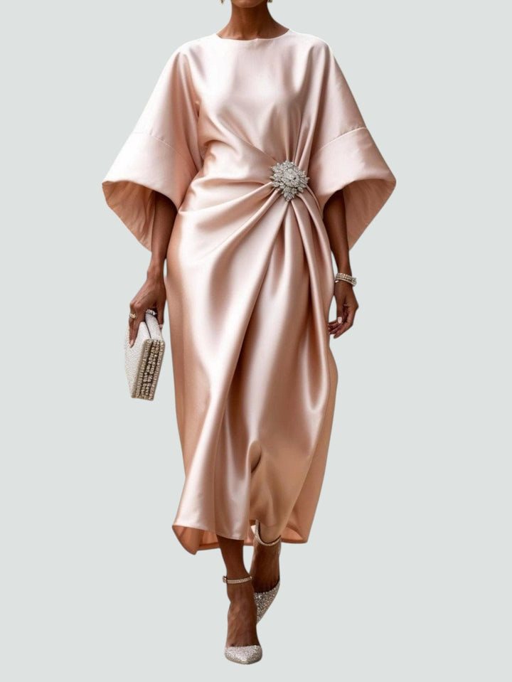 Maya™ - ELEGANT LONG DRESS WITH SATIN FINISH