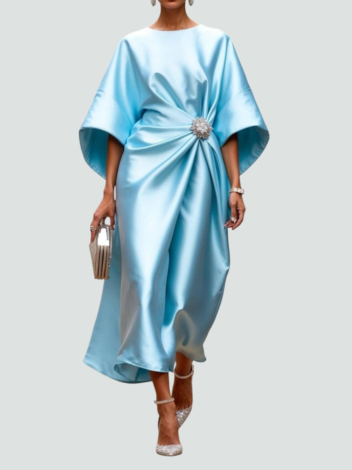 Maya™ - ELEGANT LONG DRESS WITH SATIN FINISH