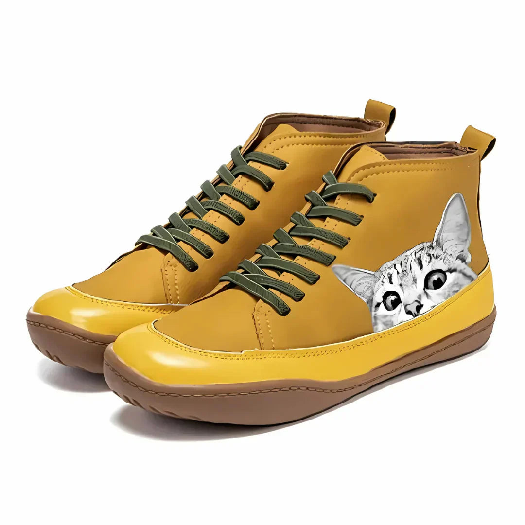 Vaenya™ - STYLISH ANKLE BOOTS WITH CAT-THEMED DESIGN