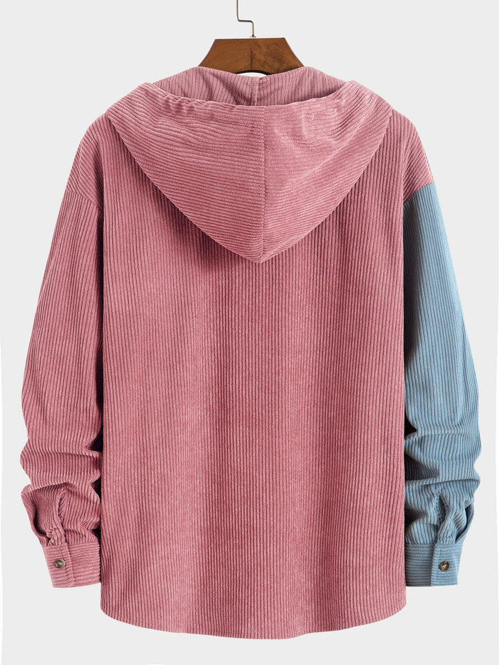 Briar Colorblock Hooded Shirt™ - STYLISH CORDUROY SHIRT WITH HOOD