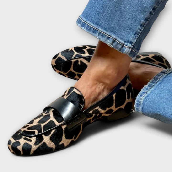 Willa - LUXURIOUS ORTHOPEDIC LEOPARD MOCCASIN