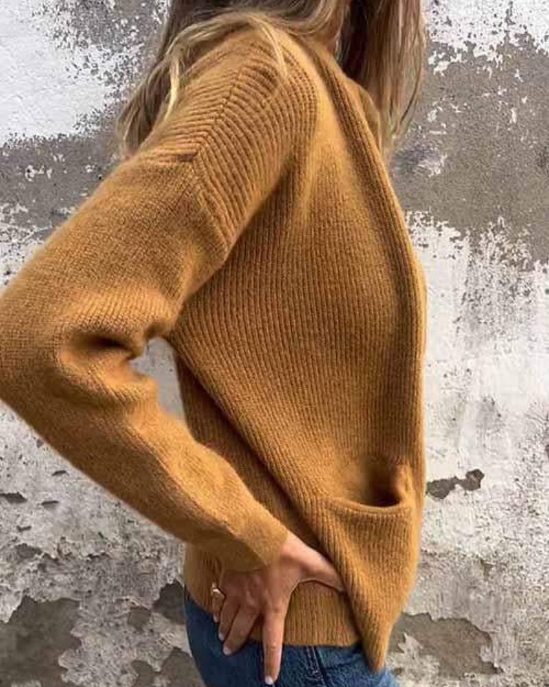 Noémie™ - ELEGANT CARDIGAN WITH ZIPPER DETAIL