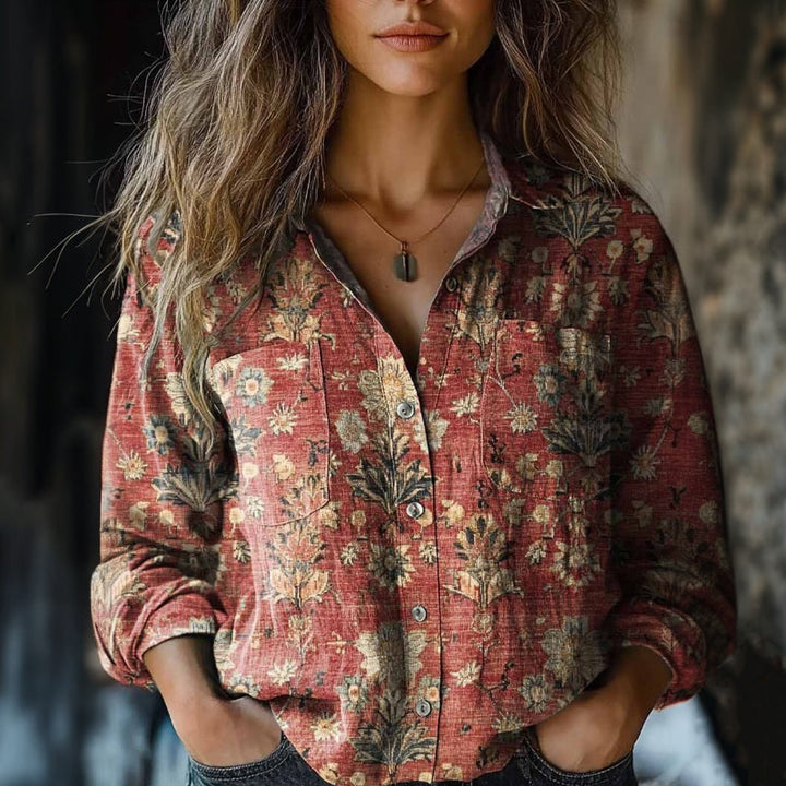 Emoria Blouse™ - FLORAL PATTERN WITH ELEGANT DESIGN