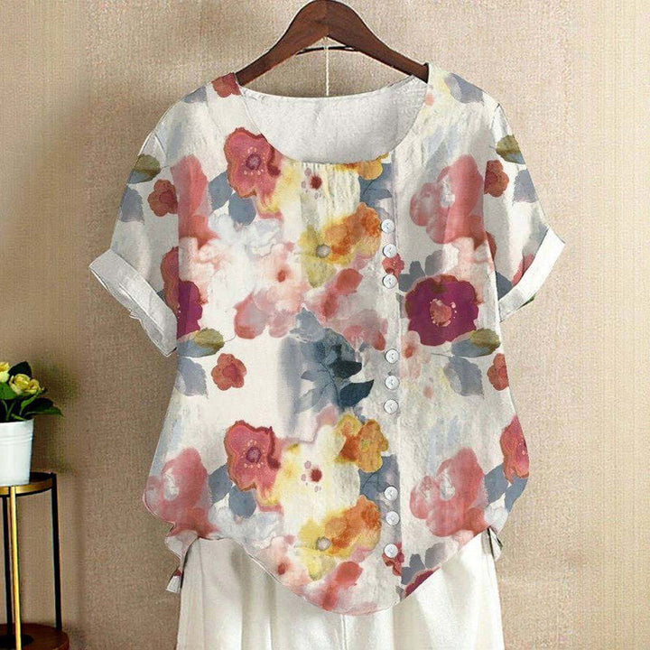 AMARA™ – LIGHTWEIGHT SPRING BLOUSE WITH FLORAL PRINT