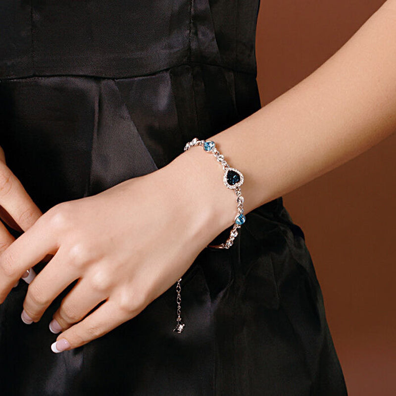 HEART OF OCEAN™ - GEMSTONE BANGLE BRACELET