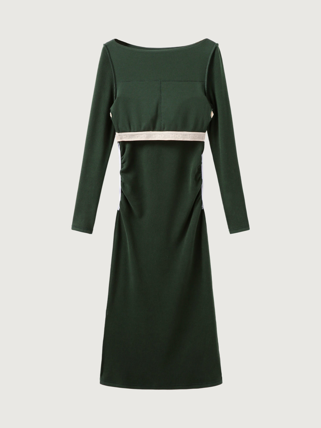 Thalina Ruched Sides Brami Midi Dress™ - FLATTERING, RUCHED MIDI DRESS WITH ADJUSTABLE SIDES
