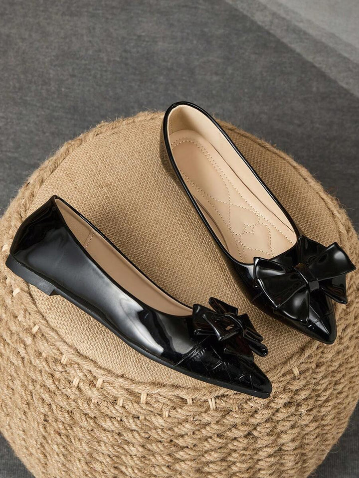 Zephara Patchwork™ - STYLISH FLAT SHOES WITH BOW TIE DETAIL