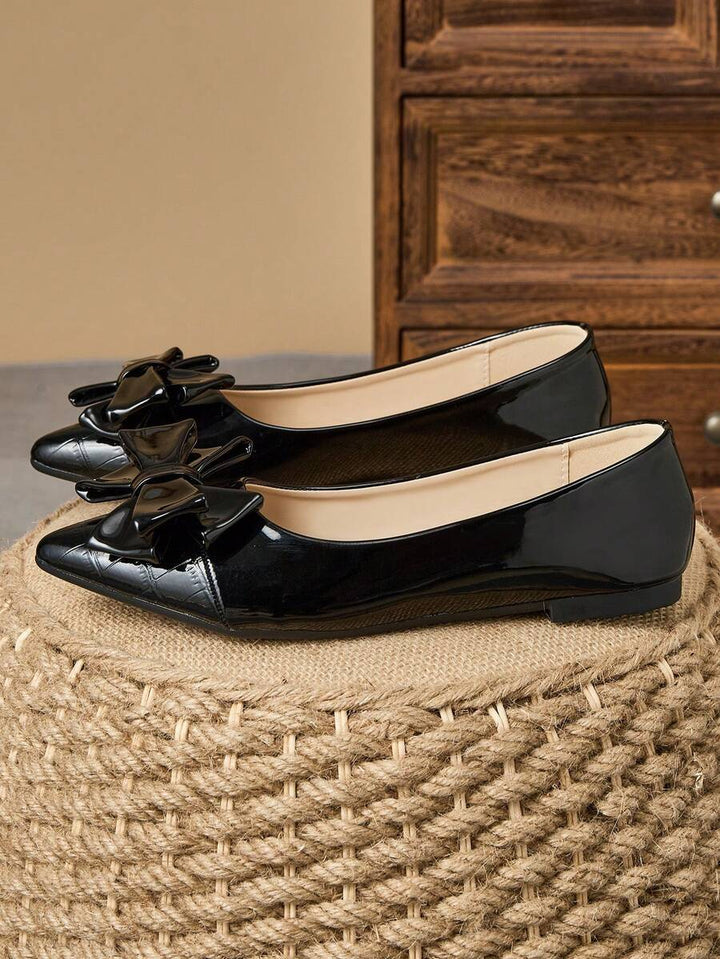 Zephara Patchwork™ - STYLISH FLAT SHOES WITH BOW TIE DETAIL