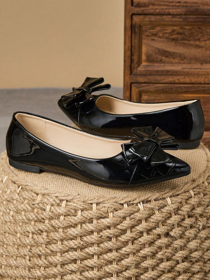 Zephara Patchwork™ - STYLISH FLAT SHOES WITH BOW TIE DETAIL