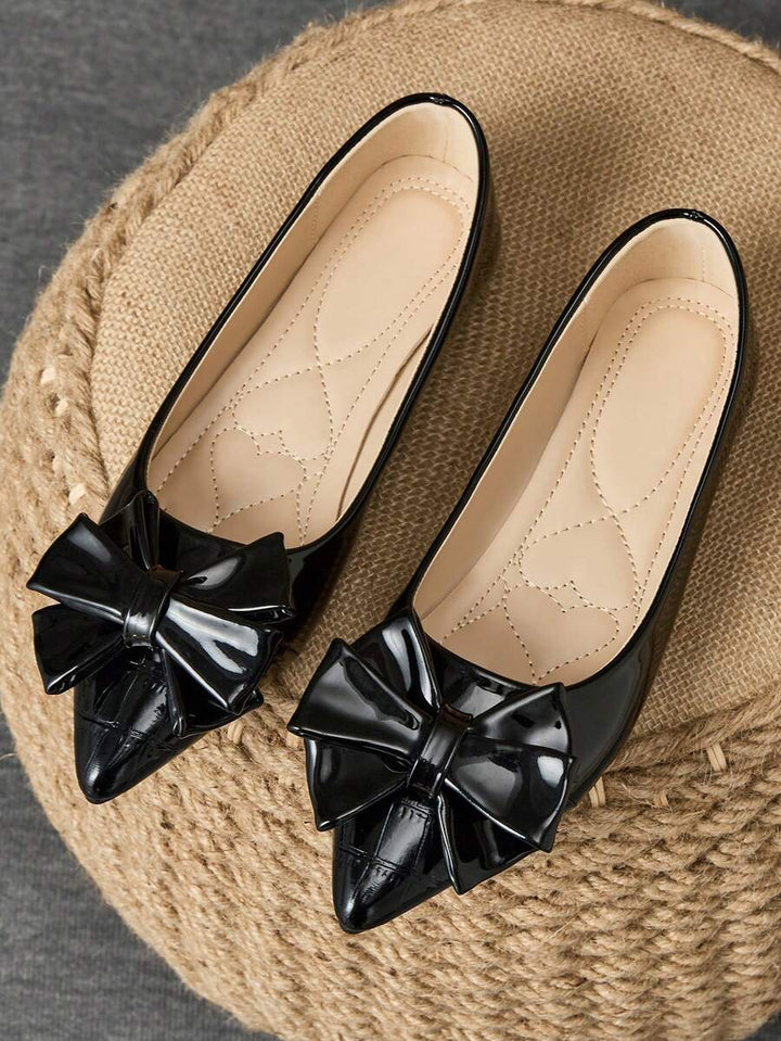 Zephara Patchwork™ - STYLISH FLAT SHOES WITH BOW TIE DETAIL