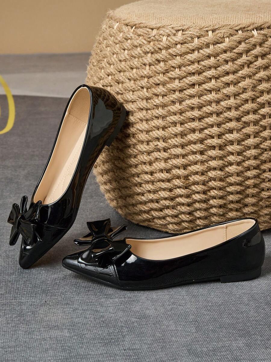 Zephara Patchwork™ - STYLISH FLAT SHOES WITH BOW TIE DETAIL