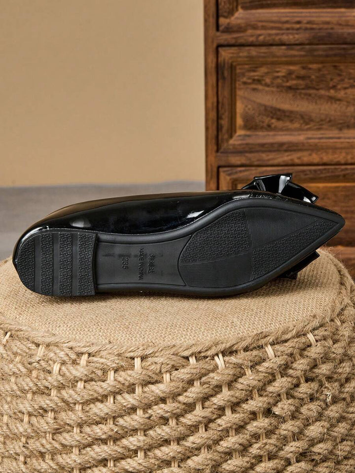 Zephara Patchwork™ - STYLISH FLAT SHOES WITH BOW TIE DETAIL
