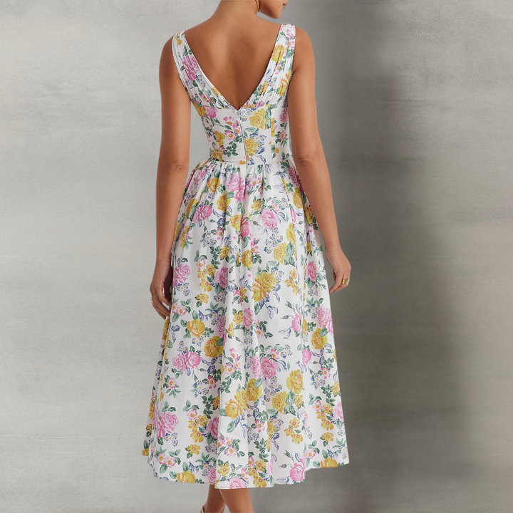 LEILA - Elegant Floral Dress