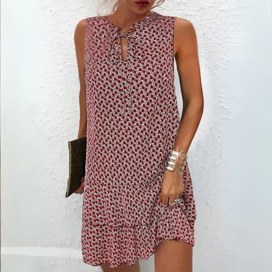 AROMA™ - ELEGANT SLEEVELESS TUMMY-COVER DRESS