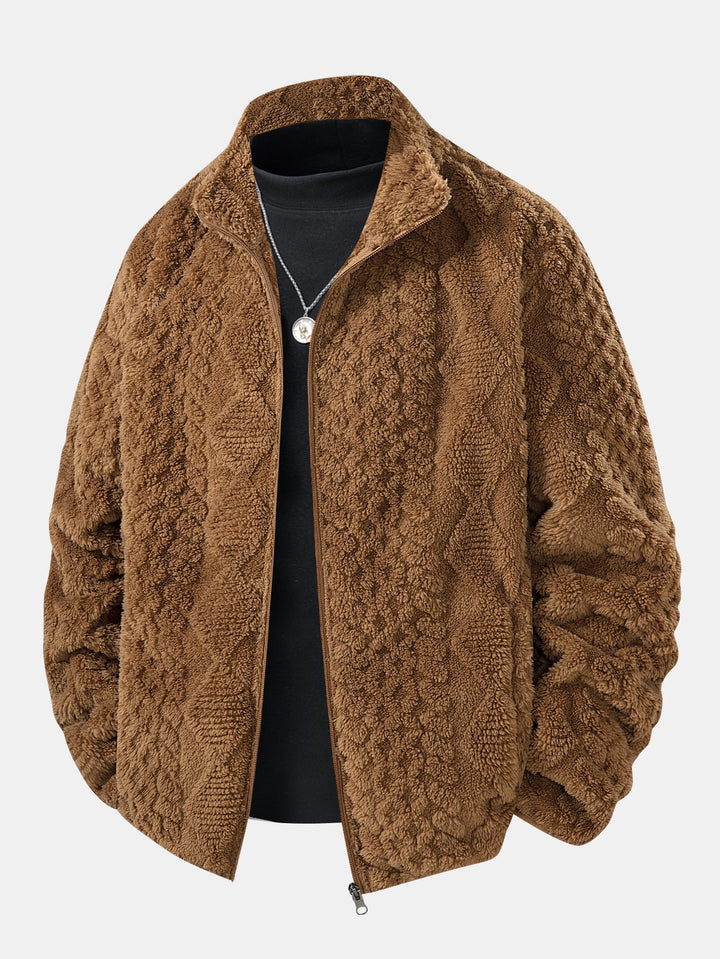 Renik™ - COZY JACKET WITH TEXTURED DESIGN