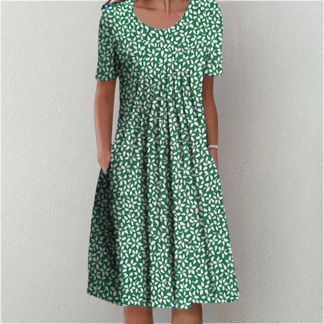 Maddison™ - STYLISH CASUAL FLORAL DRESS WITH POCKETS