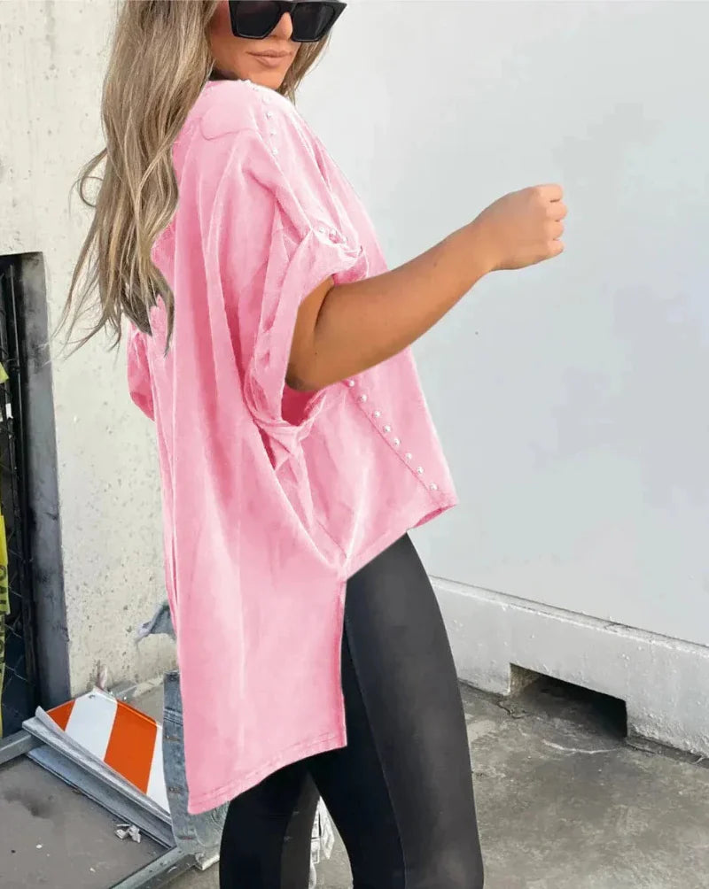 BELLA™ - STUDDED OVERSIZED TEE