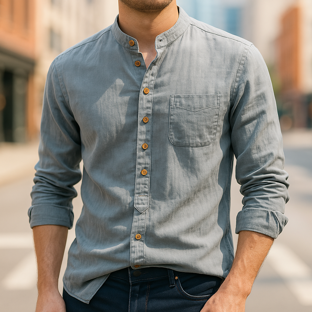 Shibui™ - ELEGANT HEMP SHIRT WITH JAPANESE DESIGN