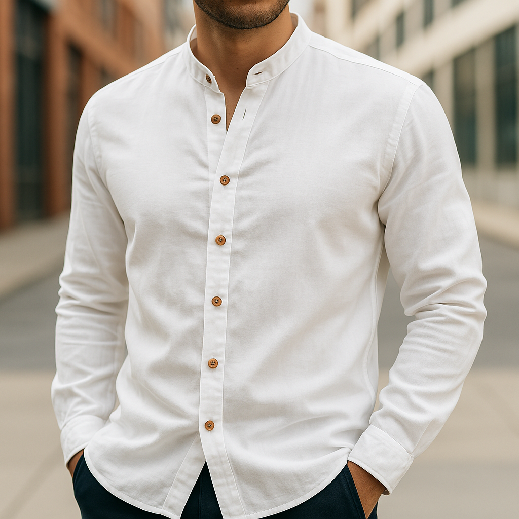 Shibui™ - ELEGANT HEMP SHIRT WITH JAPANESE DESIGN