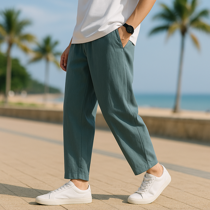 Soffio™ - LIGHTWEIGHT LINEN TROUSERS WITH RELAXED FIT