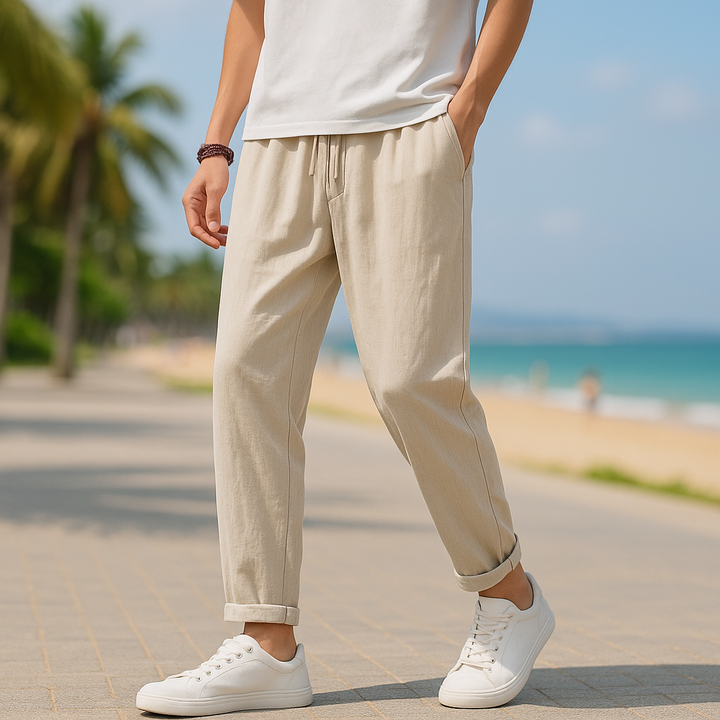 Soffio™ - LIGHTWEIGHT LINEN TROUSERS WITH RELAXED FIT