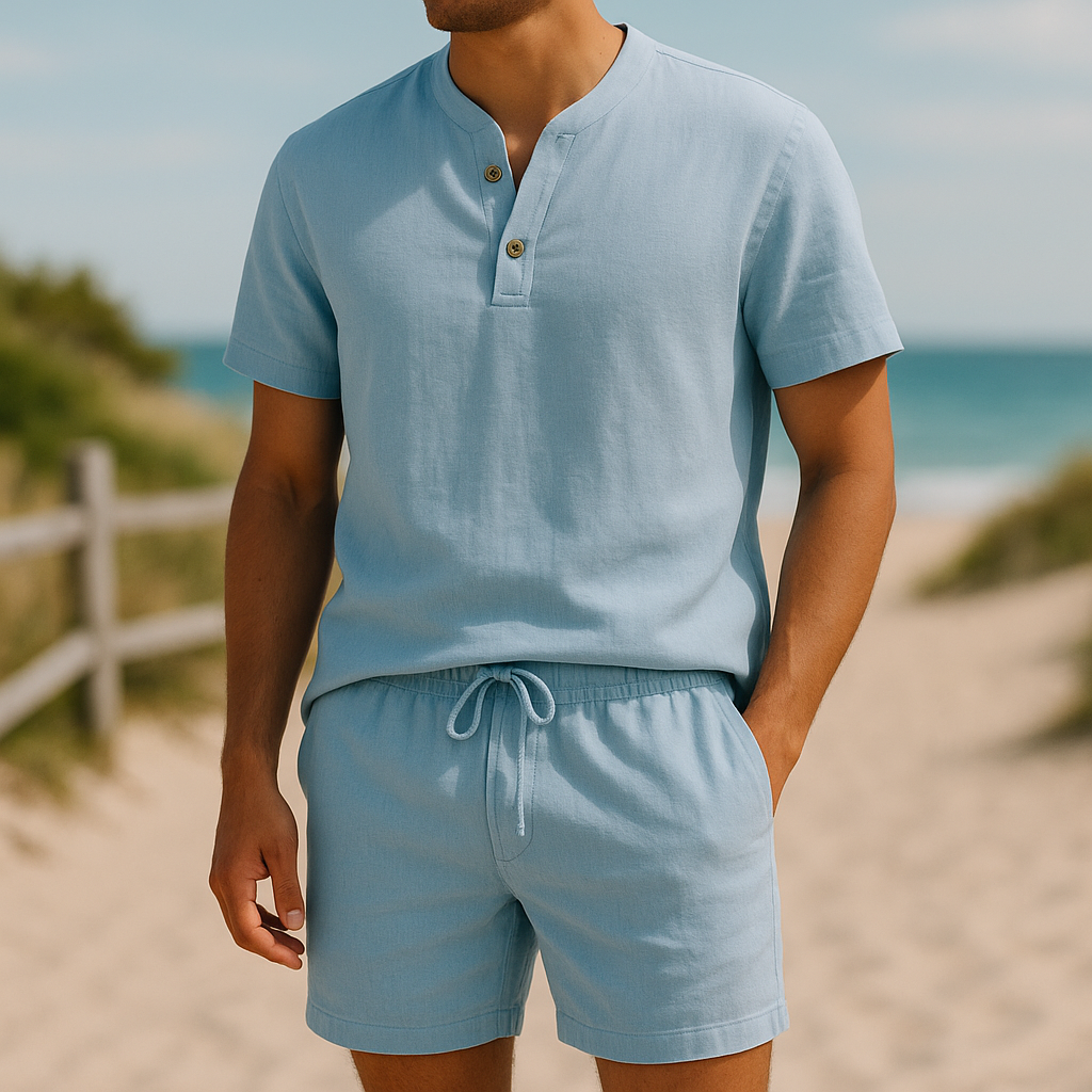 LinoVivo™ - ELEGANT TWO-PIECE SET WITH RELAXED FIT