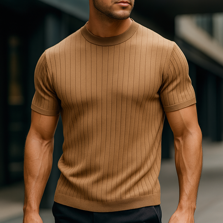 Striato™ - STRIPED COTTON BLEND SHIRT WITH A MODERN CUT