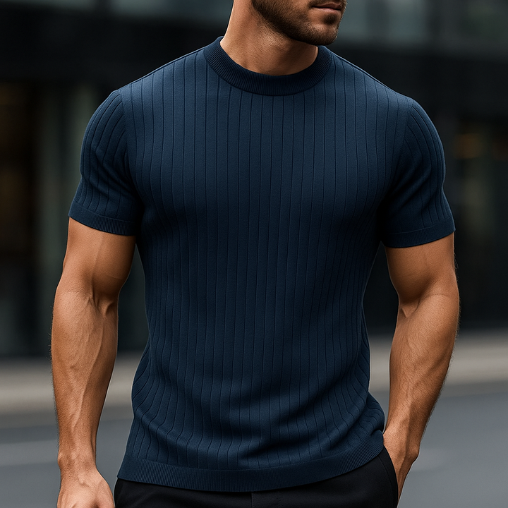 Striato™ - STRIPED COTTON BLEND SHIRT WITH A MODERN CUT