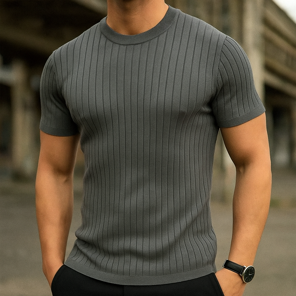 Striato™ - STRIPED COTTON BLEND SHIRT WITH A MODERN CUT
