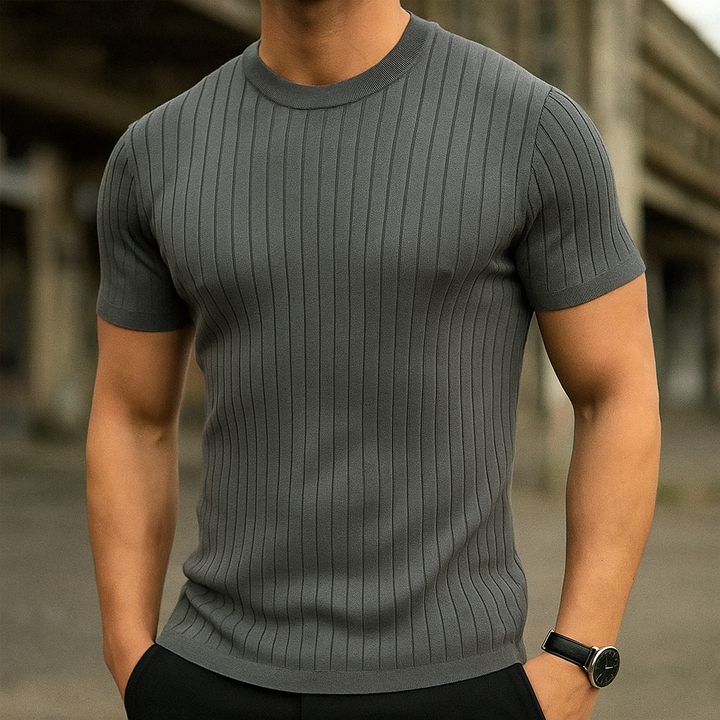 Striato™ - STRIPED COTTON BLEND SHIRT WITH A MODERN CUT