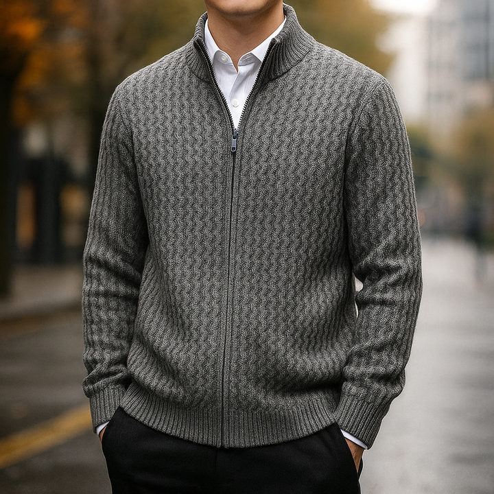 Hollis™ - ELEGANT MERINO WOOL SWEATER WITH SOPHISTICATED STYLE