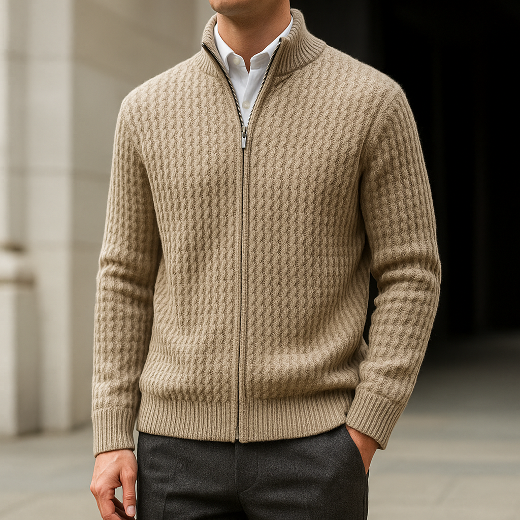 Hollis™ - ELEGANT MERINO WOOL SWEATER WITH SOPHISTICATED STYLE