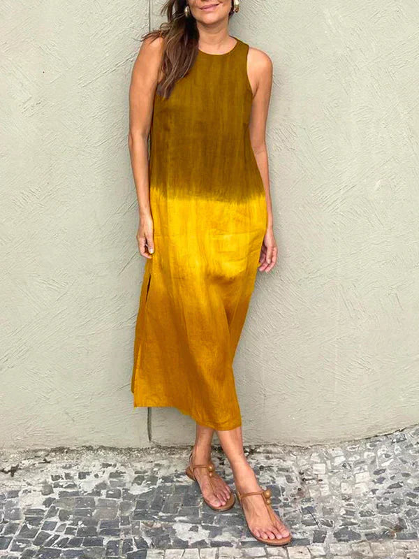 Lucy™ - ELEGANT DRESS WITH NATURAL PRINT