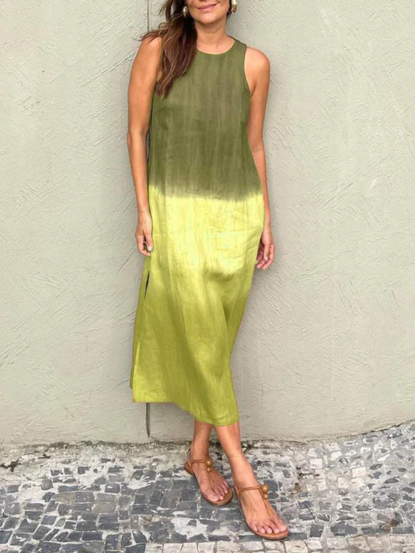 Lucy™ - ELEGANT DRESS WITH NATURAL PRINT