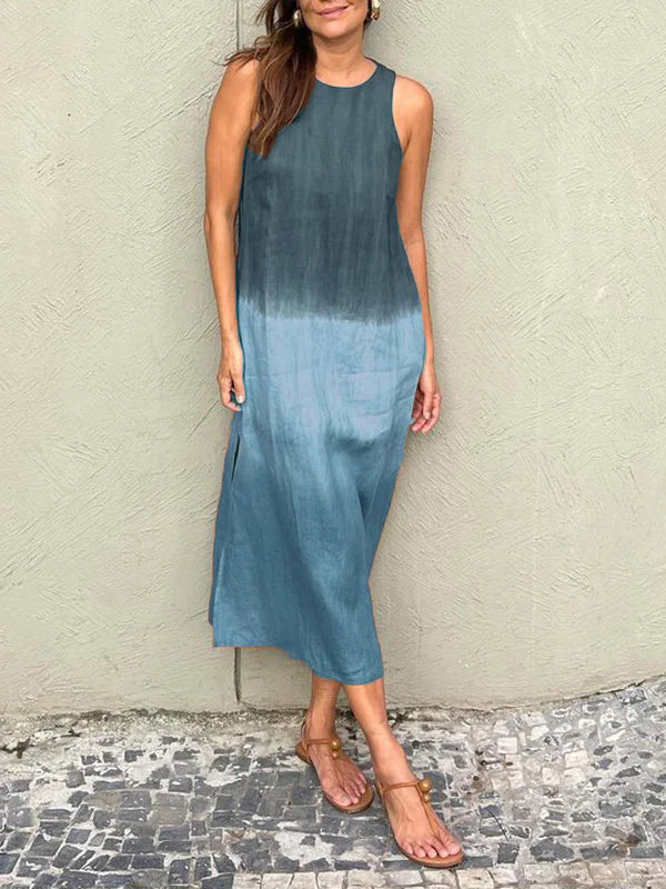 Lucy™ - ELEGANT DRESS WITH NATURAL PRINT