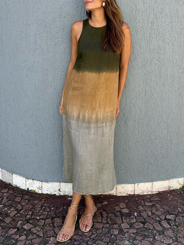 Lucy™ - ELEGANT DRESS WITH NATURAL PRINT