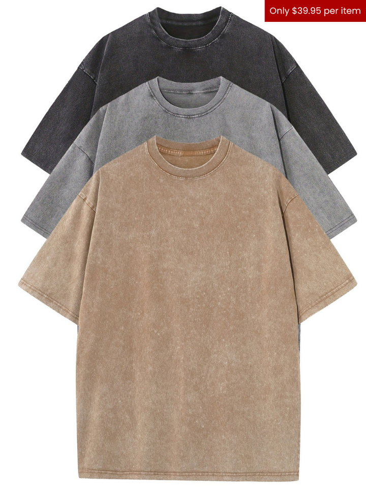 ESSENTIA™ - RELAXED COTTON TEE SET - ( 3 PACK )