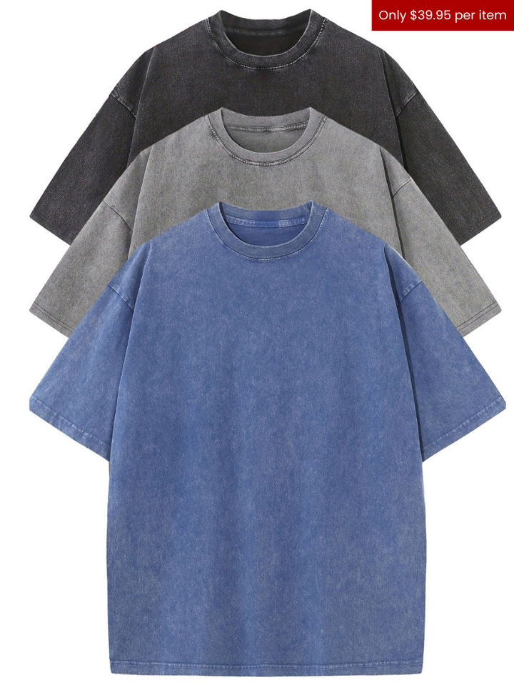 ESSENTIA™ - RELAXED COTTON TEE SET - ( 3 PACK )