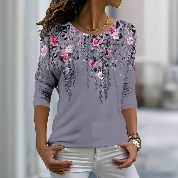 Évelyne T-Shirt™ - FLORAL PRINTED DESIGN WITH A RELAXED FIT