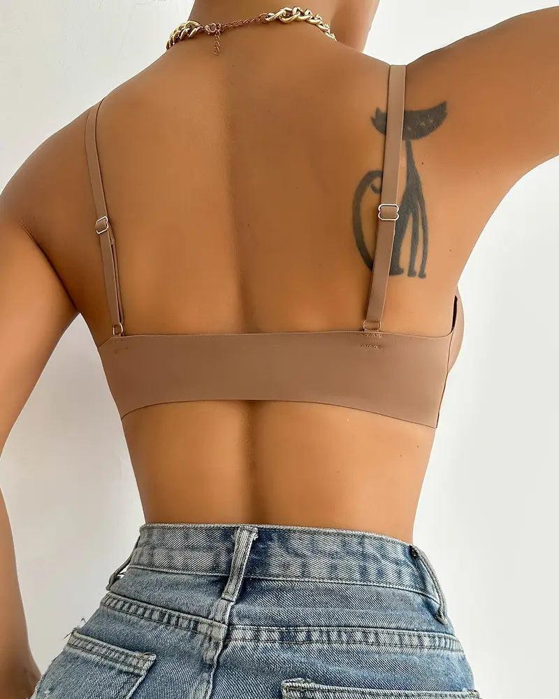 NovaFit™ - BUTTON-UP DEEP V WIRELESS BRA