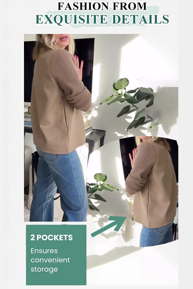 Calyra™ - ELEGANT CASUAL BLAZER WITH BUTTON DETAIL