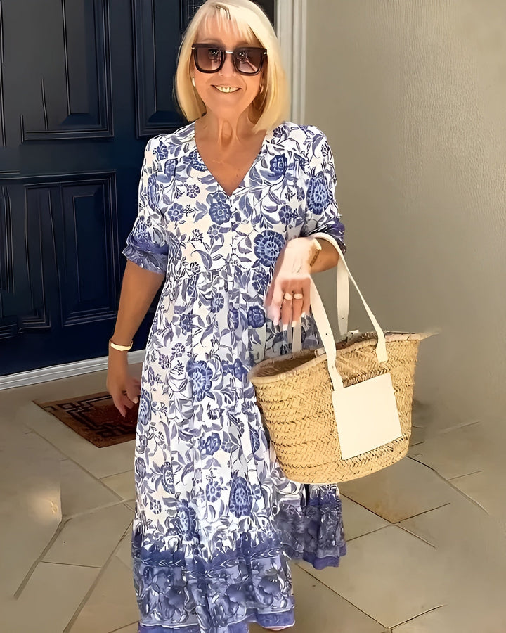 Evelyne™ - ELEGANT FLORAL DRESS