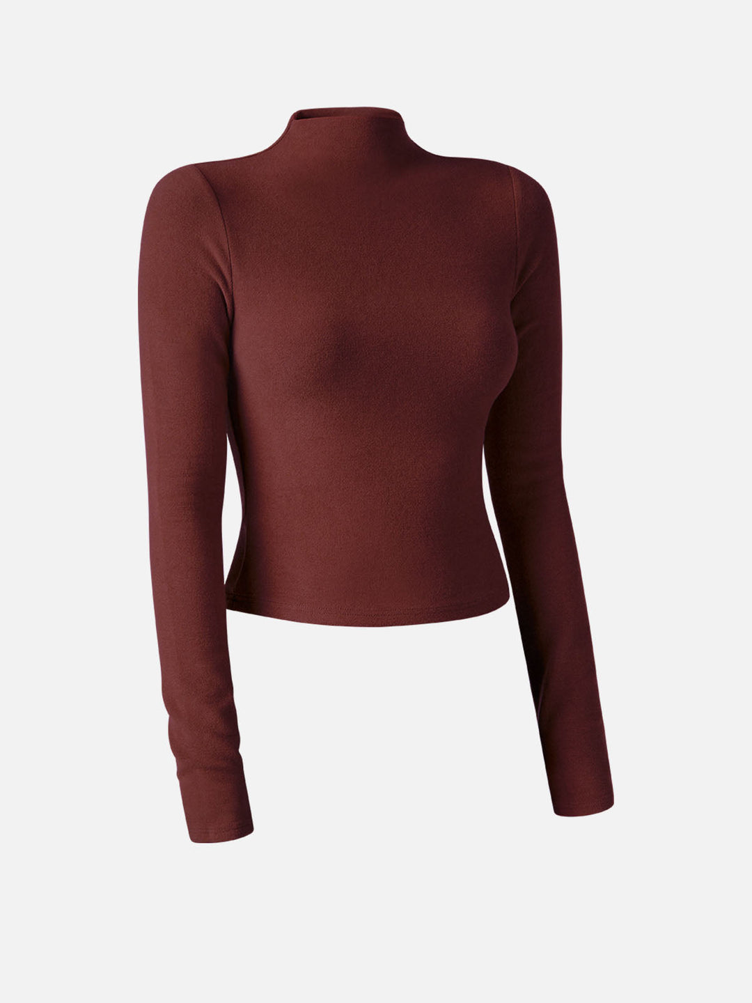 Solenne™ - STYLISH CROP TOP WITH MOCK NECK DESIGN